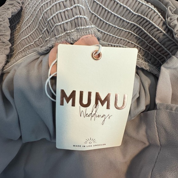 Show Me Your Mumu June Maxi Dress - Dove Grey Chiffon NWT Size XL - Picture 8 of 9